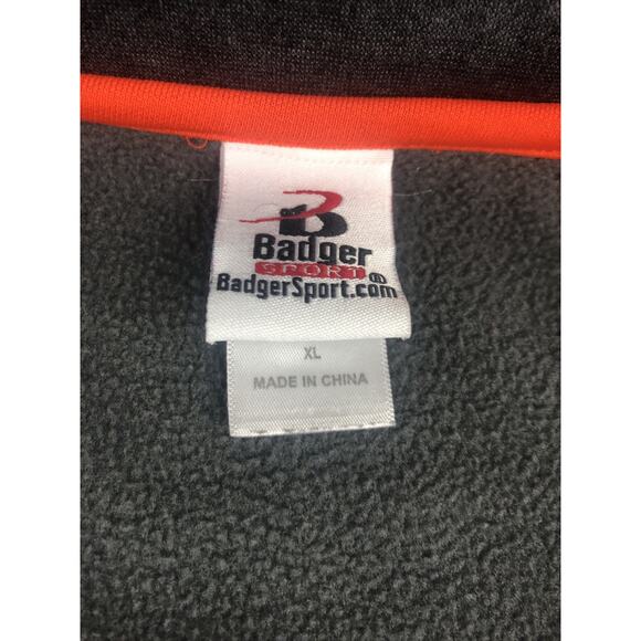 Badger Sport Tusculum University Men's Pullover XL Quarter Zip Long Sleeve Black - Picture 8 of 10